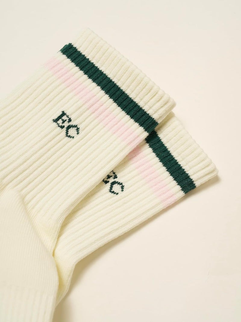 Shapes Studio Crew Half Calf Grip Socks, Cutest Fruits Pilates Socks, Ruffle socks, Non-Slip, Barre Yoga Fitness - Image 4